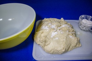 Turn dough onto a floured board. 